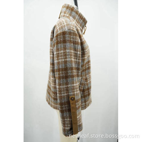 100%Polyester Tweeds 400G Ladies Jacket
